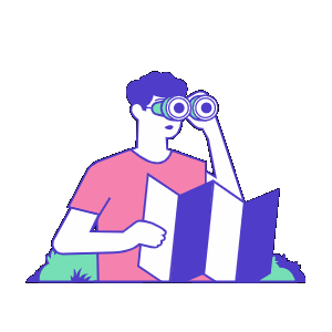 gif ilustrando uma procura
